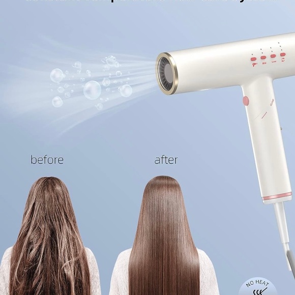 SKANWEN Ionic Hair Dryer with Folding Handle, 110,000 RPM High-Speed Blow Dryer - Picture 3 of 10